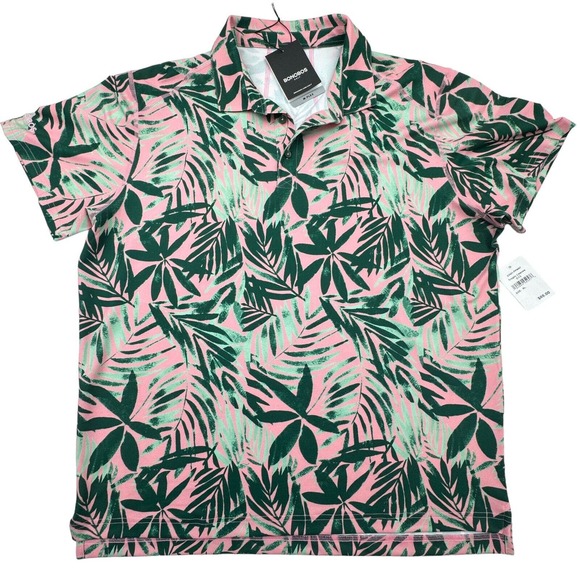 Bonobos Other - Bonobos Golf Polo Shirt Mens XL Floral Short Sleeve Standard Fit M-Flex NWT